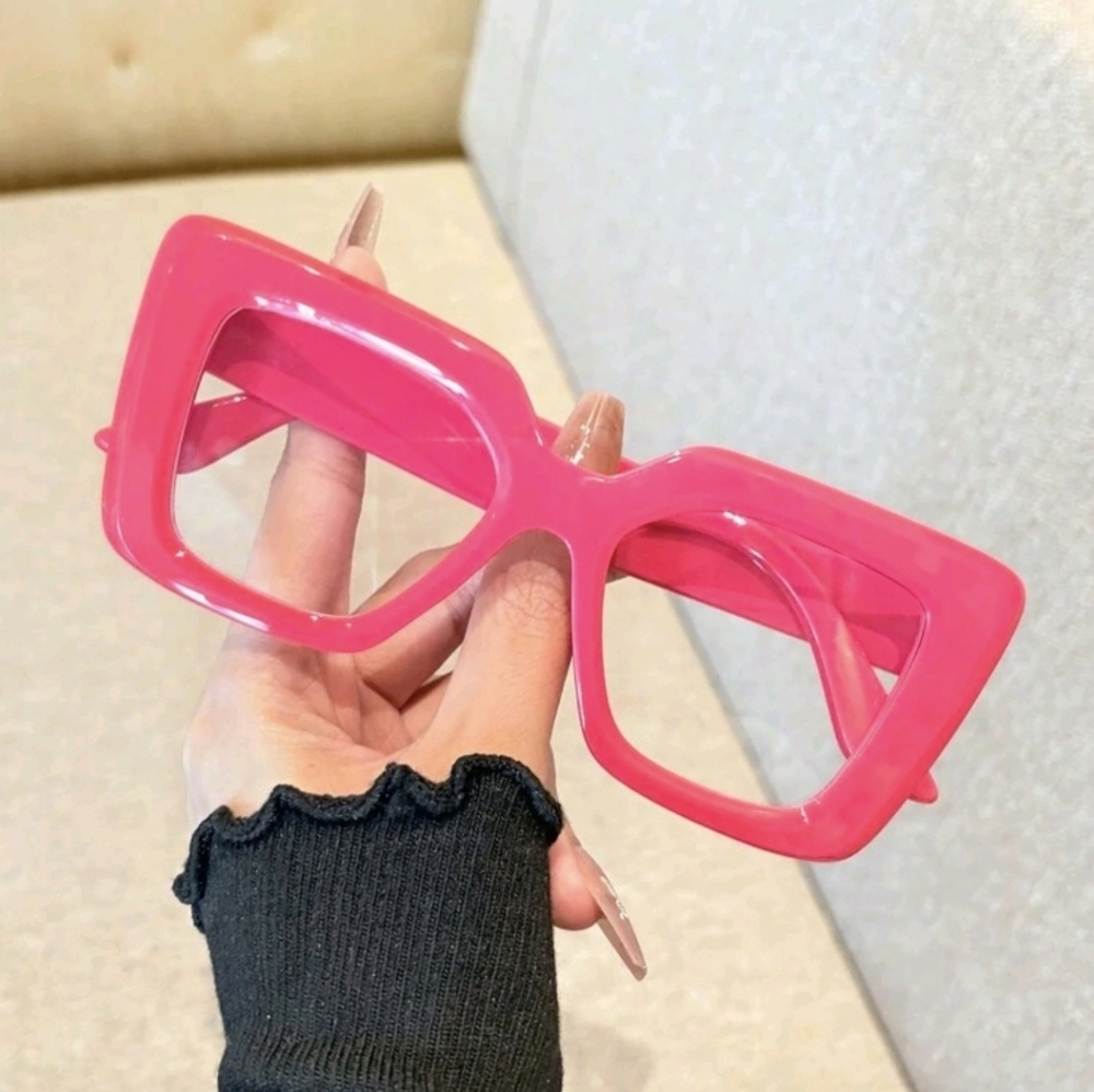 NEW Pink Oversize Fashion Glasses